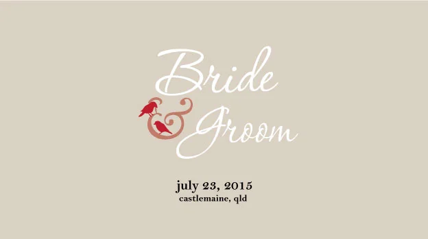 'Two Birds' Wedding Stubby Holders