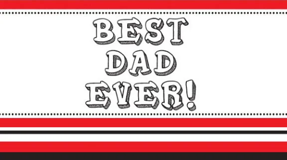 'Best Dad Ever' Fathers Day Stubby Holder