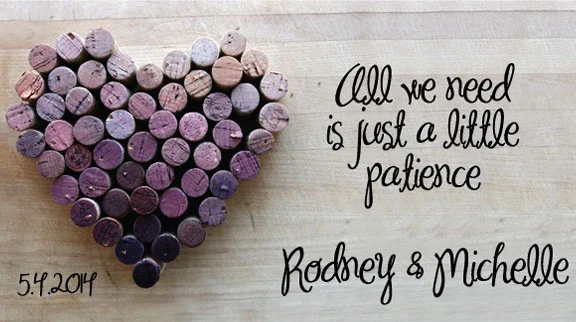 'Wine Corks' Wedding Stubby Holders