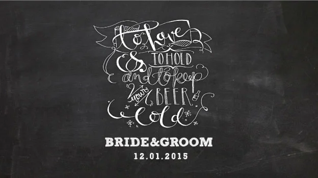 'To Have Sketch' Wedding Stubby Holders