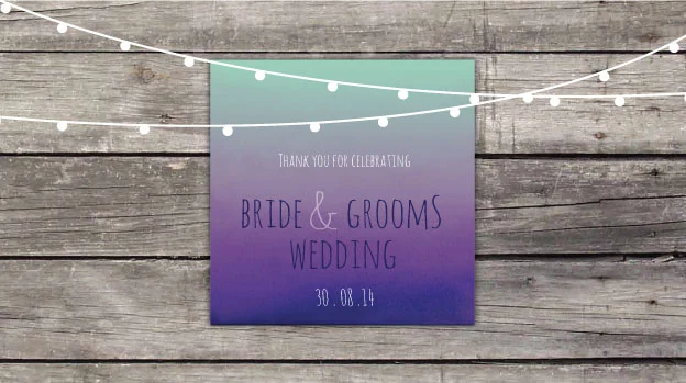 'Fairy Lights' Wedding Stubby Holders