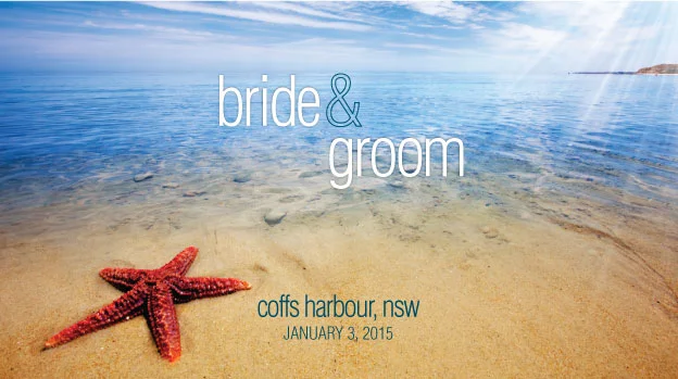 'Red Starfish' Wedding Stubby Holders