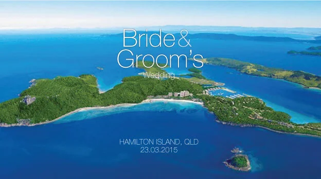 'Hamilton Island' Wedding Stubby Holders