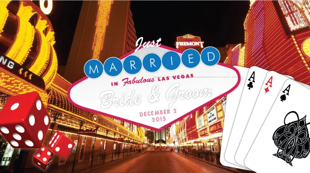 'Retro Vegas' Wedding Stubby Holders