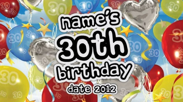 'Colourful Balloons' Birthday Stubby Holder