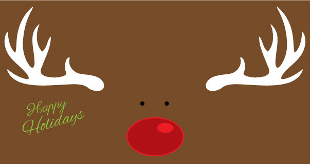 'Red Nosed Reindeer' Christmas Stubby Holders