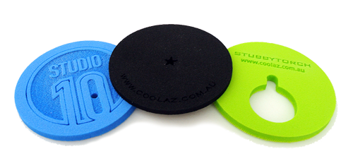  Some of the custom stubby holder bases we've made at Coolaz