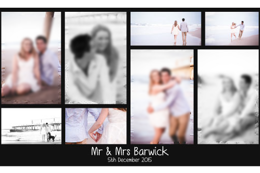 'Photo Couple' Wedding Stubby Holders