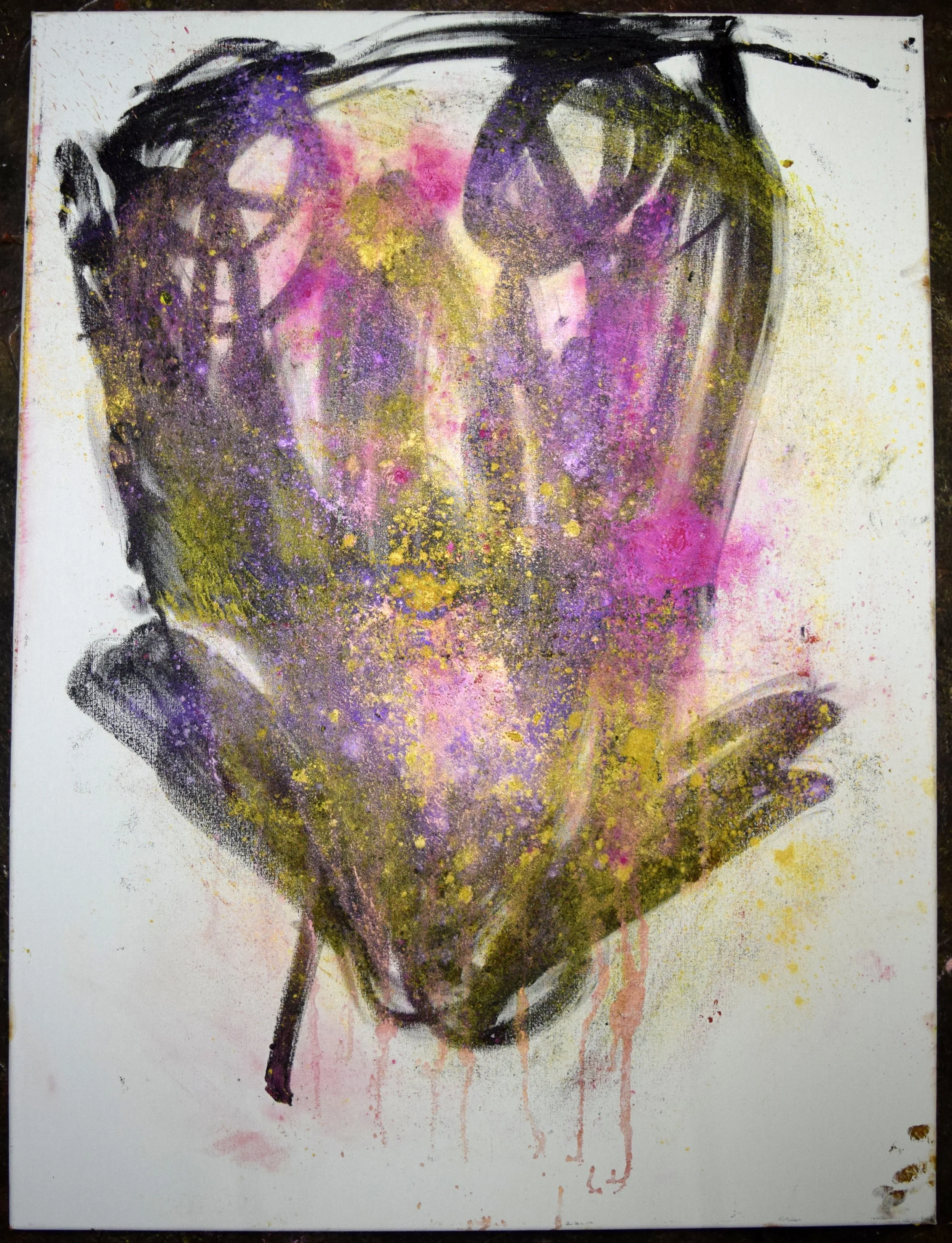 Robert Fernandez, Diptych (Dark Corals) (Bonanza), 2025. Oil and powdered pigment on canvas, 45 X 74 inches. R.jpg