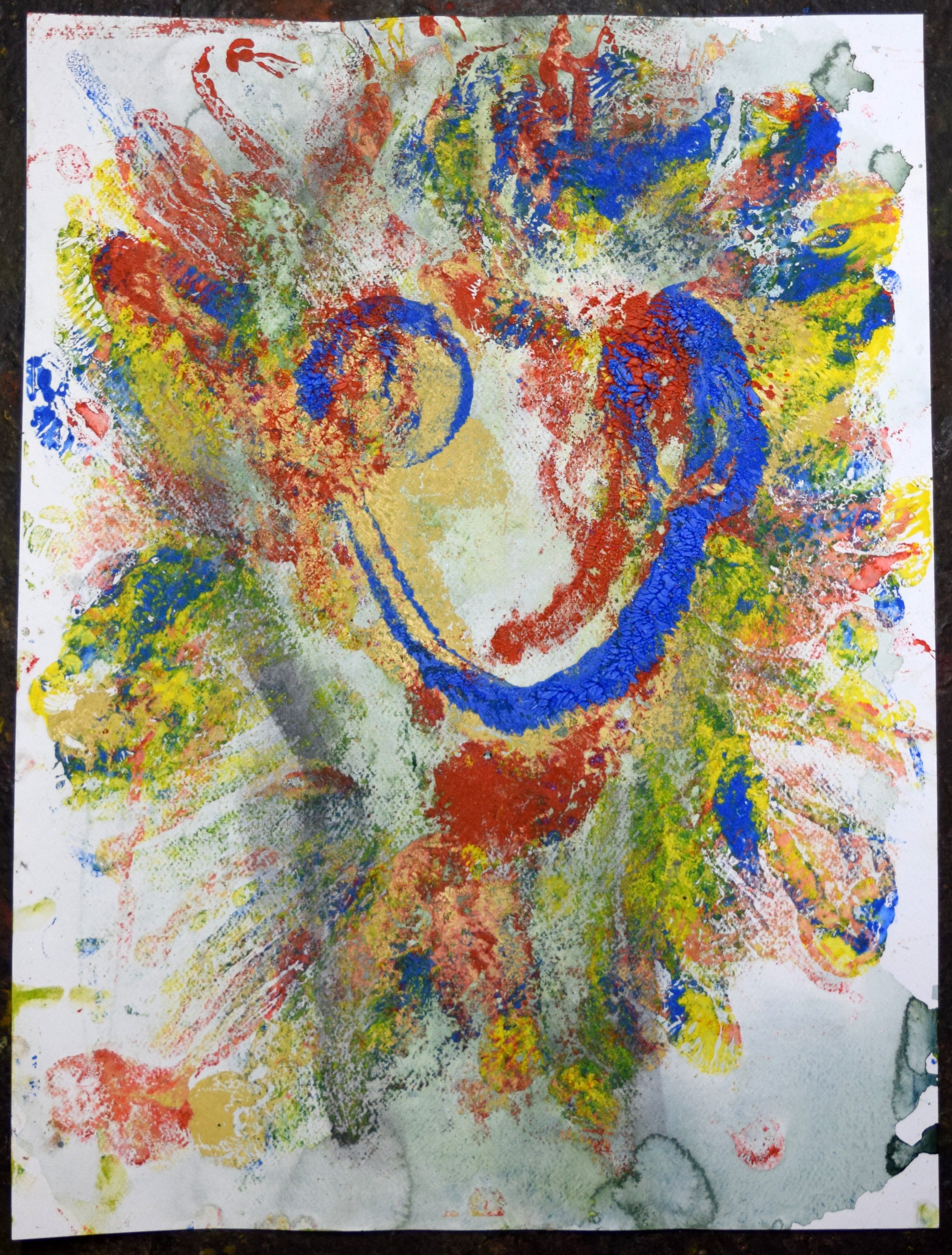 Robert Fernandez, Plumed Serpent 4,  2024, 24 X 18 inches, oil and watercolor on paper.jpg