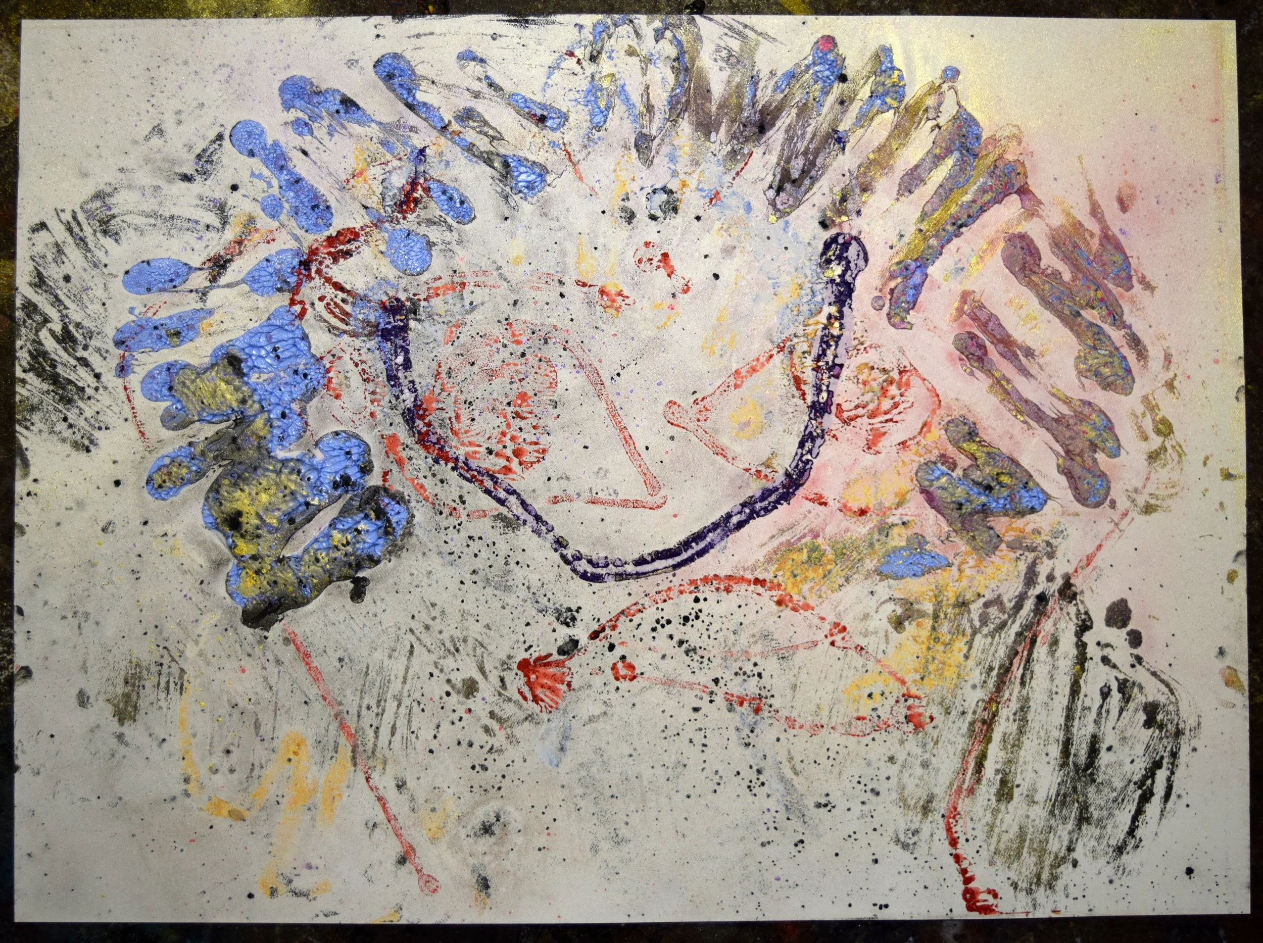 Sphinx 1, 2022. Oil and powdered pigment on paper, 22 X 30 inches.jpg