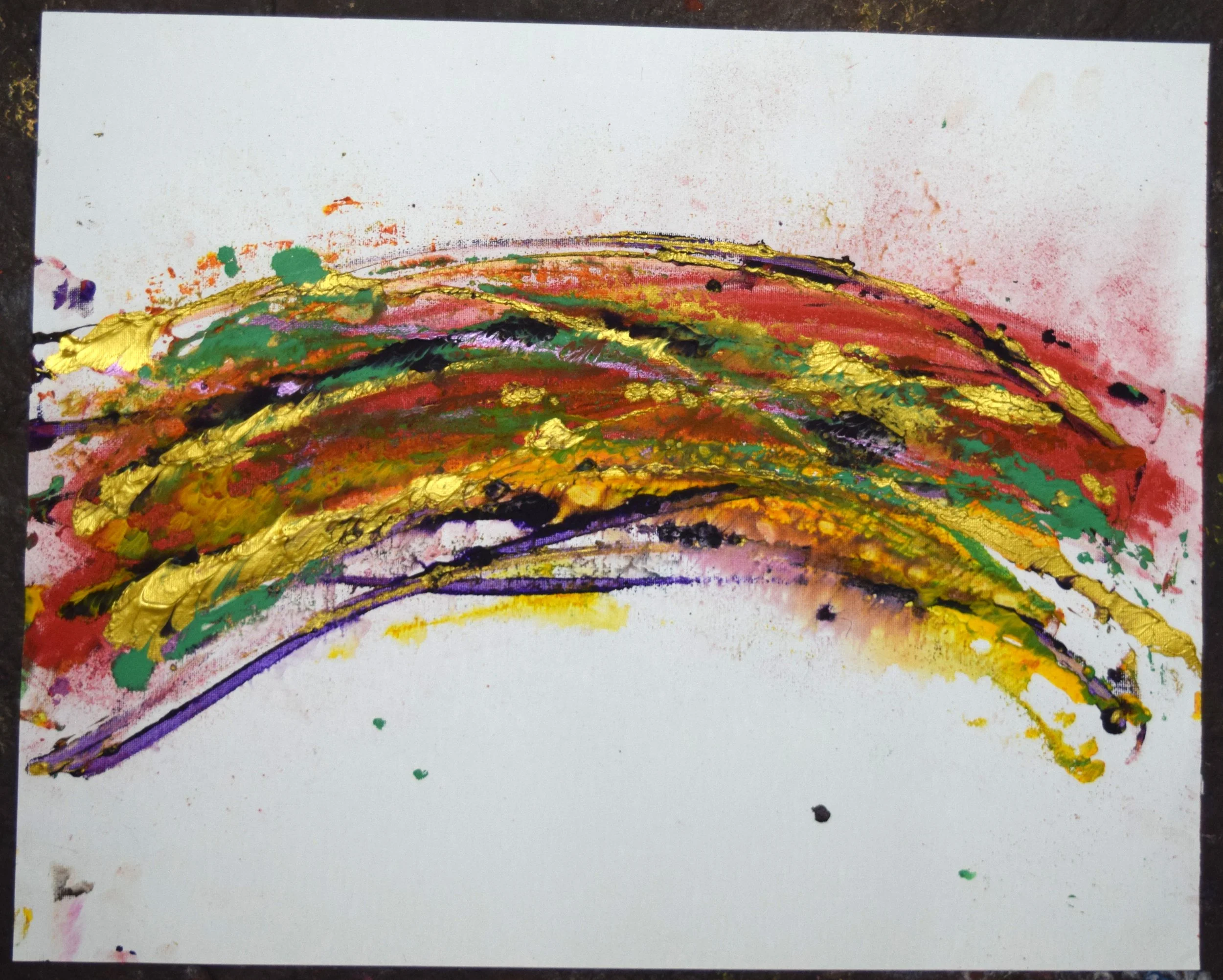 Beau 3, 2026. Watercolor on canvas, 20 X 16 inches