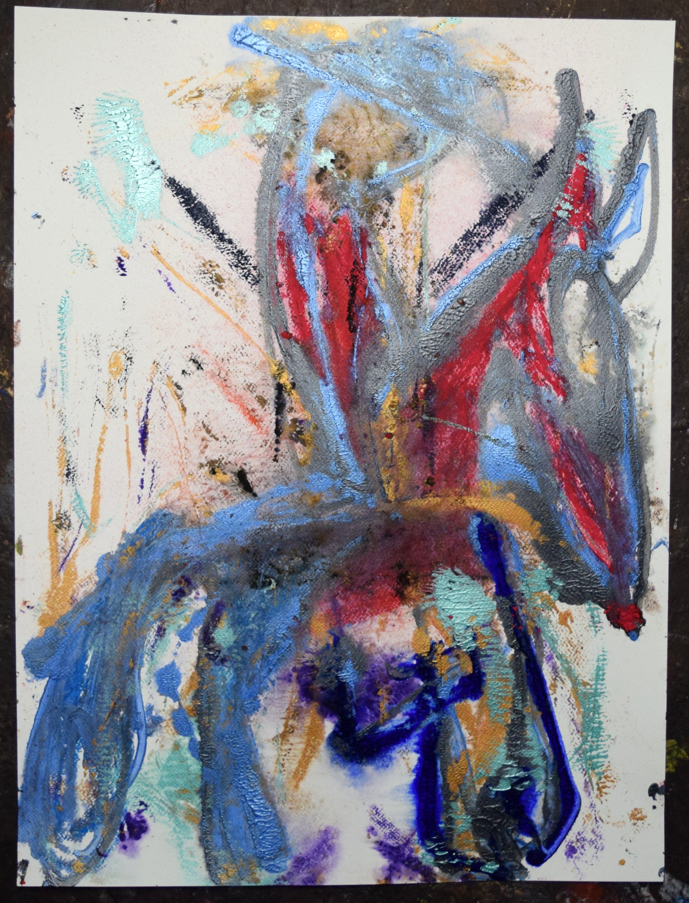 Caballero 1, 2026. Watercolor on paper, 24 X 18 inches