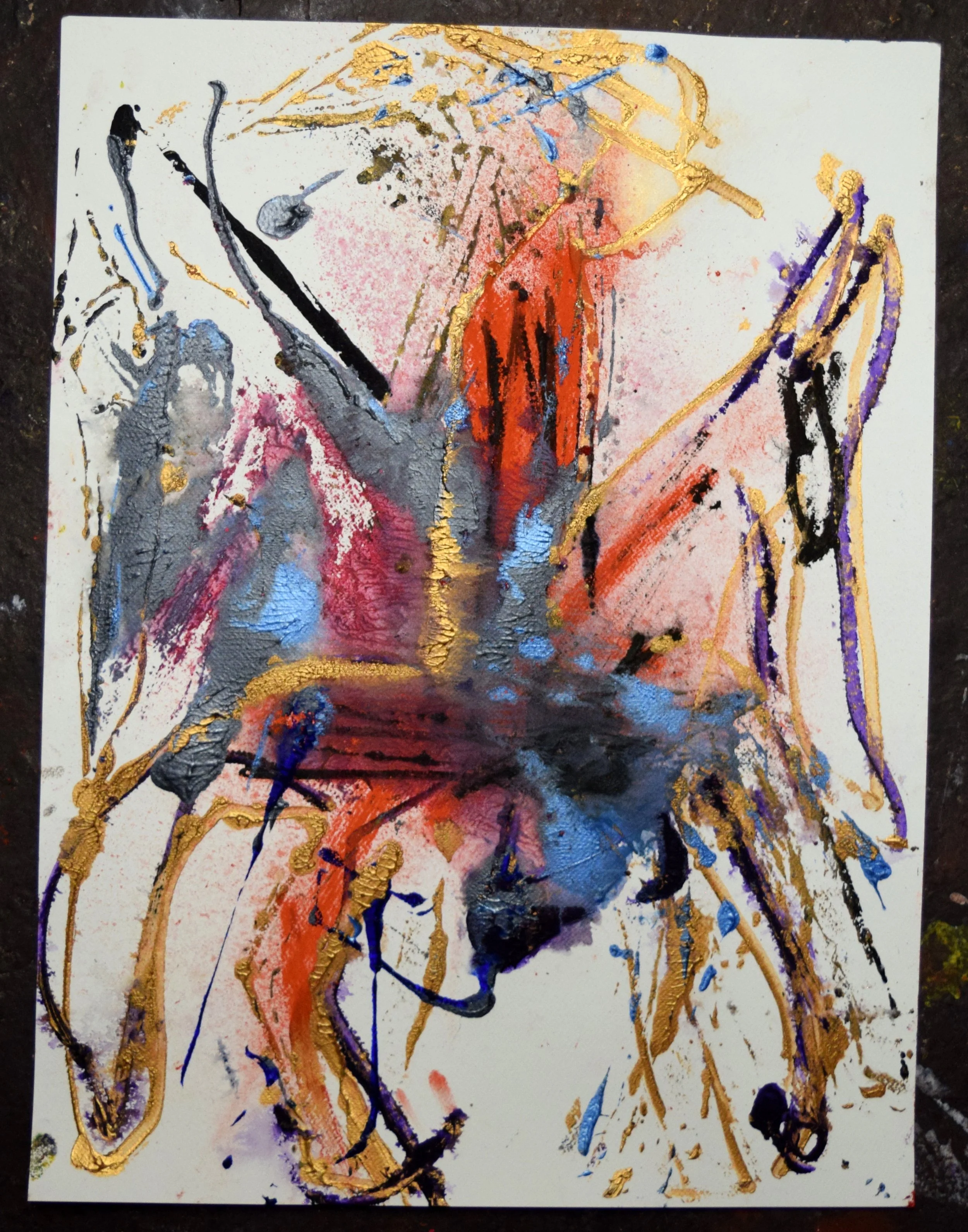 Caballero 2, 2026. Watercolor on paper, 24 X 18 inches