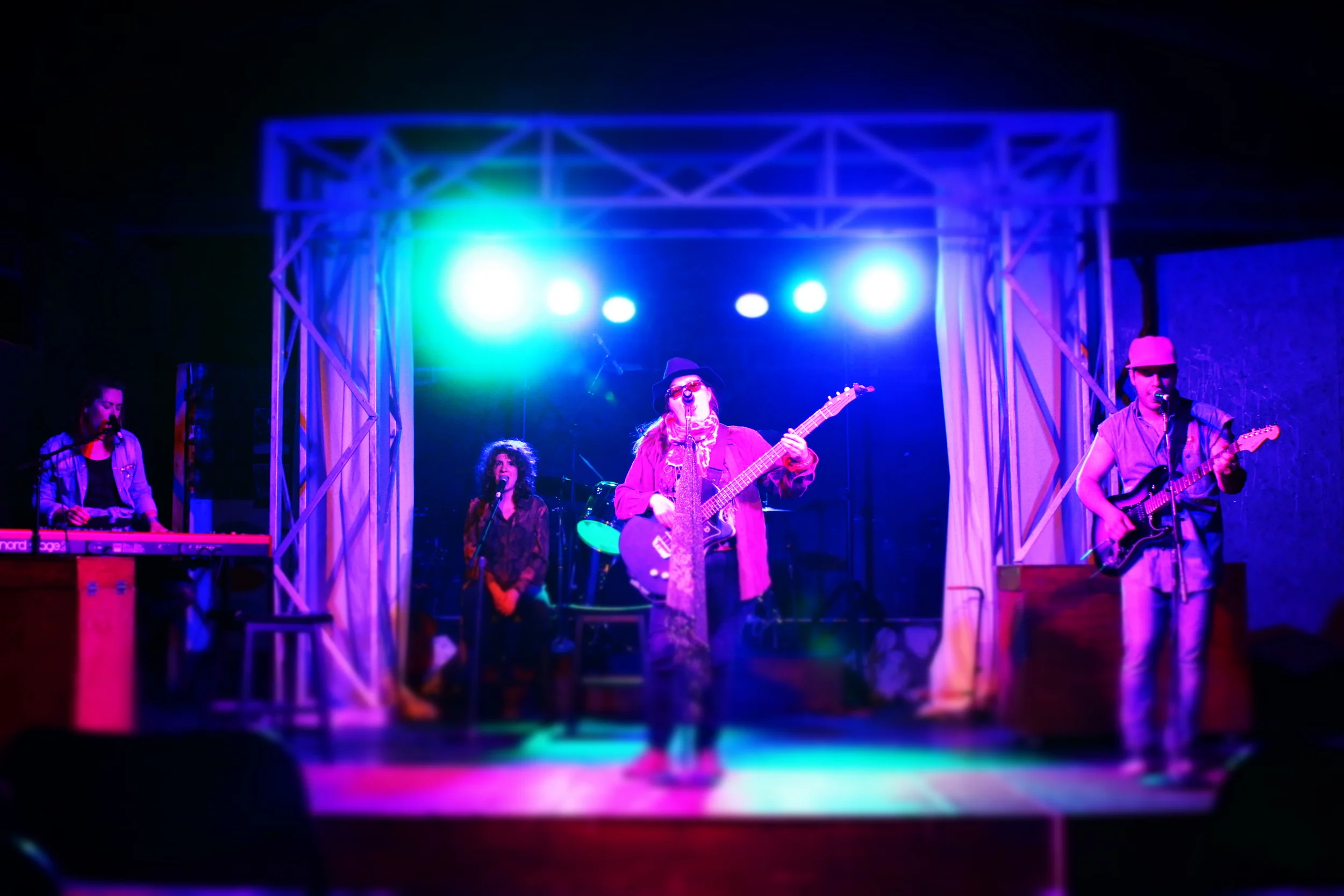 Written by Danielle Leger (second from left) and Justin Collette (right), ‘Stalkyard Hurts’ was a hit of this year’s Fringe Festival in Toronto. Also shown are Cat Montgomery (left) and Tricia Black (second from right).