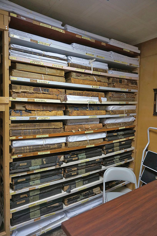 Archivist Amanda Hill and her team are in the process of encouraging communities across Hastings County to store their materials in the new facility, providing a safe and secure common location for these valuable documents. Photo by Bob House / courtesy Community Archives of Belleville and Hastings County