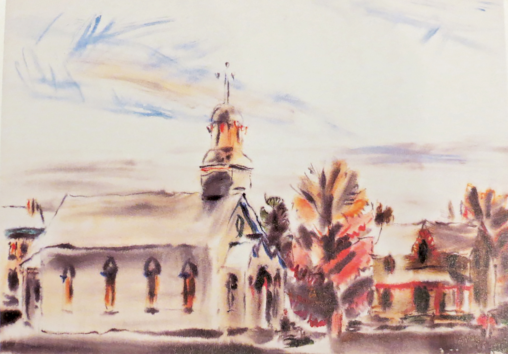Among the many subjects for David Milne’s painting was the Catholic Church on Sherbourne Street in Bancroft, now the home of the Old Tin Shed boutique.