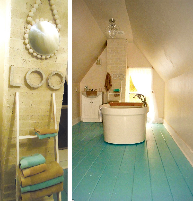 Sometimes an empty space is the greatest inspiration. A previously small unfinished attic is now a lovely bathroom retreat.