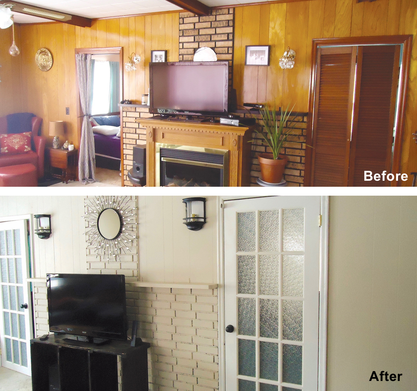 If the budget doesn’t allow for large renovations entire rooms can be transformed and given new life with the right paint colours and less expensive changes such as new doors, hardware, lighting and décor.