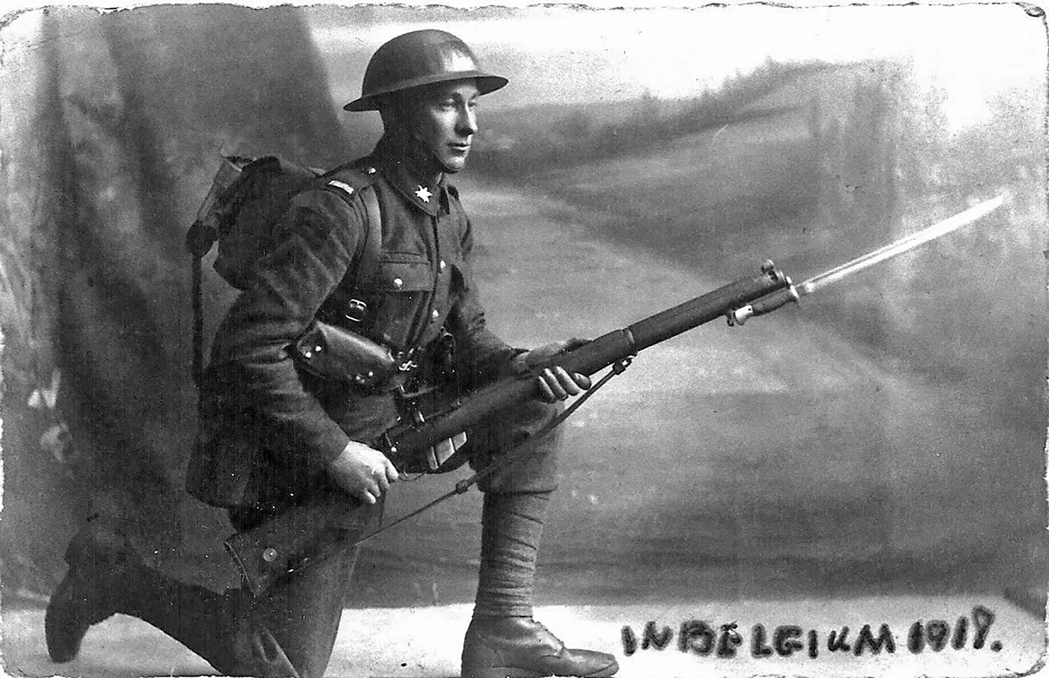 For a young fellow from the Madawaska Valley the European battlefields must have seemed like a different planet but Robert Taylor made it there and back home in one piece. Photo courtesy Barry Penhale Collection