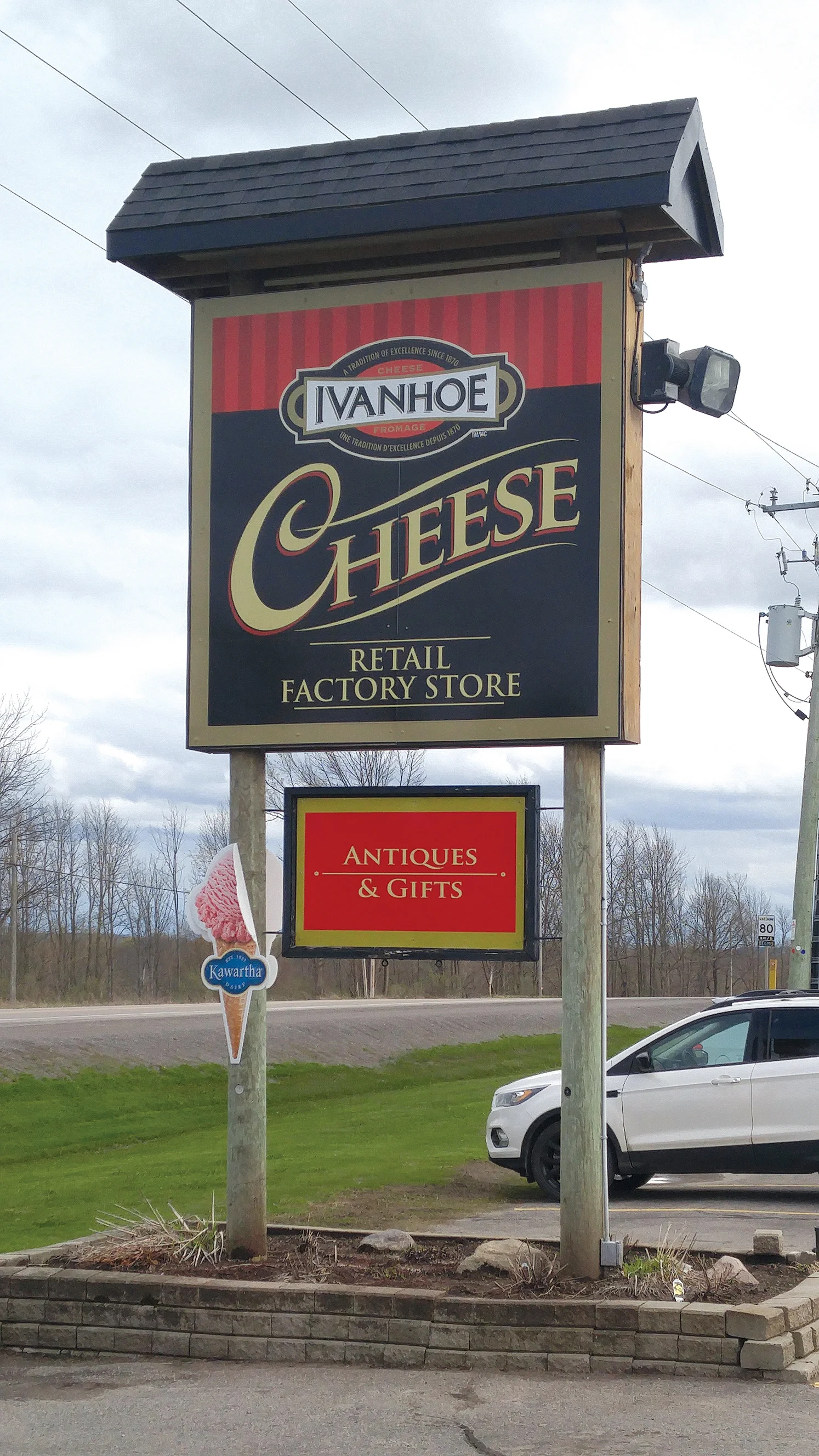 A well-known stop for tourists, cottagers and locals alike, the Ivanhoe Cheese store has been a staple business for the community for more than 150 years. Photo by James Kerr.