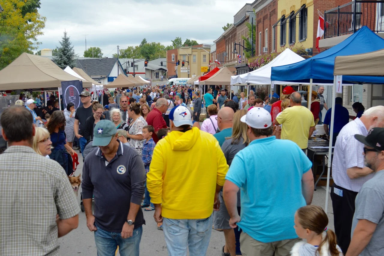 CROWDS FILL MILL STREET IN DOWNTOWN STIRLING FOR THE ANNUAL WATER BUFFALO FESTIVAL