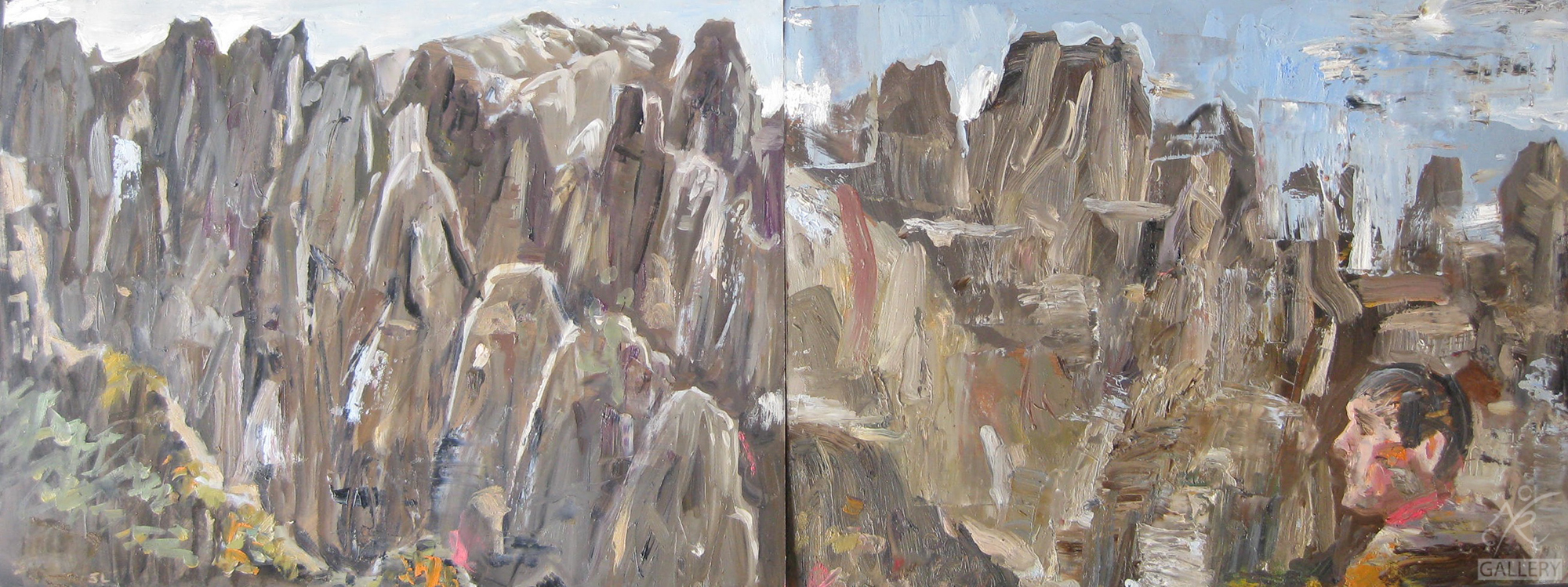 Figure Diptych- North View