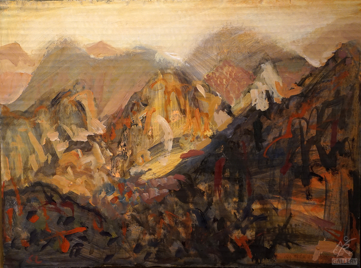 Along the Range, Mountain Study 