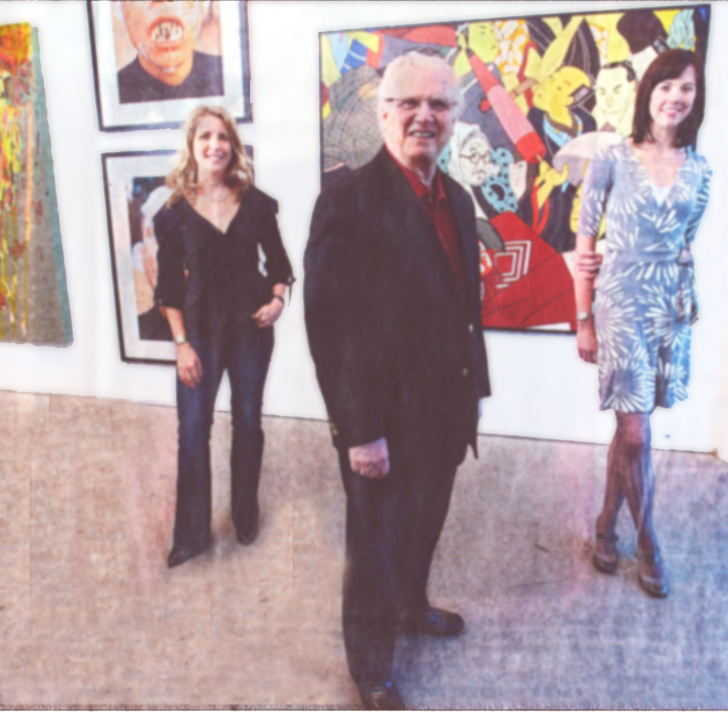 Crossroads gallery owner Byron Cohen and his daughter Toma Wolff (left) will be closing the gallery at 2020 Baltimore and continuing the business online with their new partner Charlotte Matthews (right).