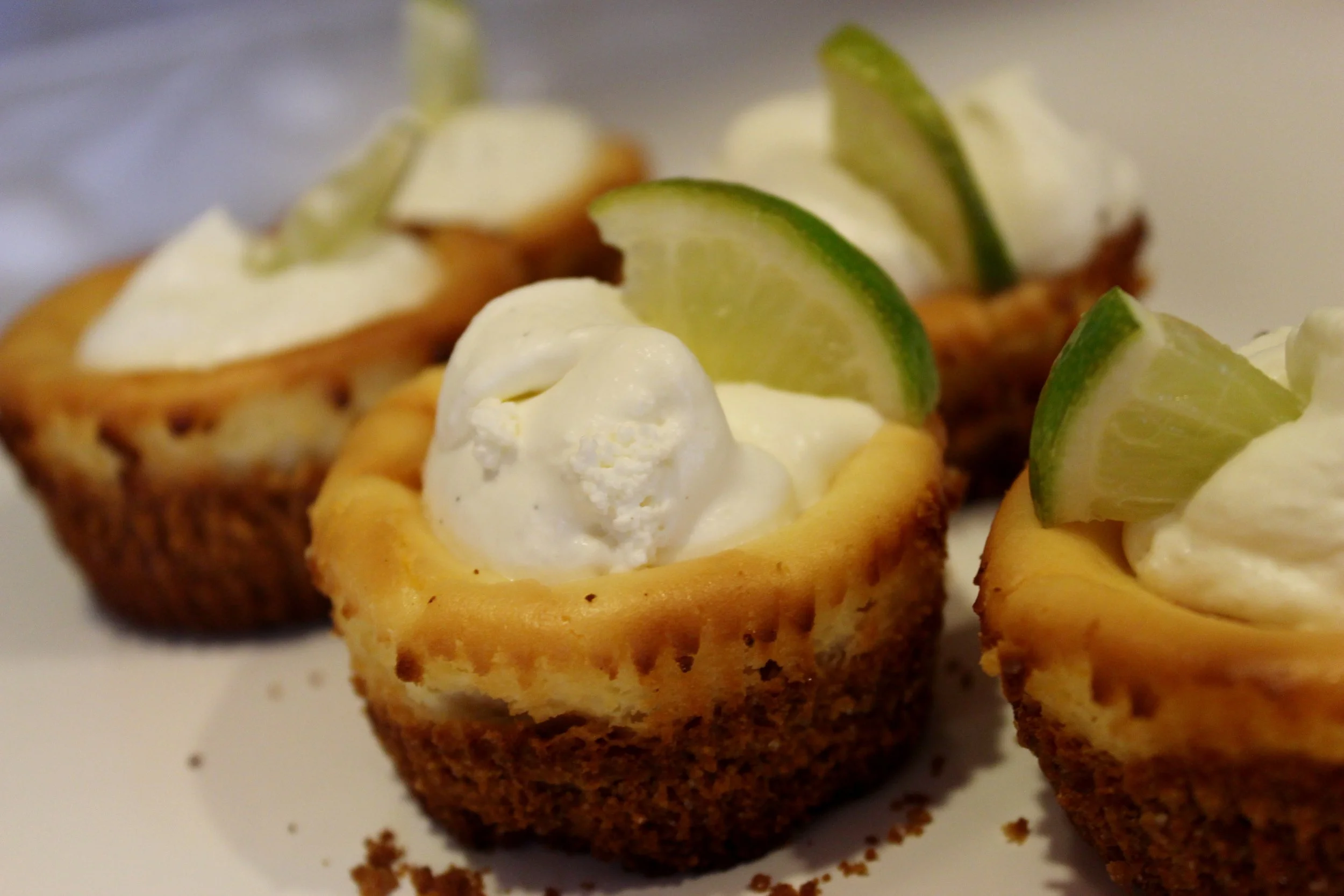 Key lime mini cheesecakes