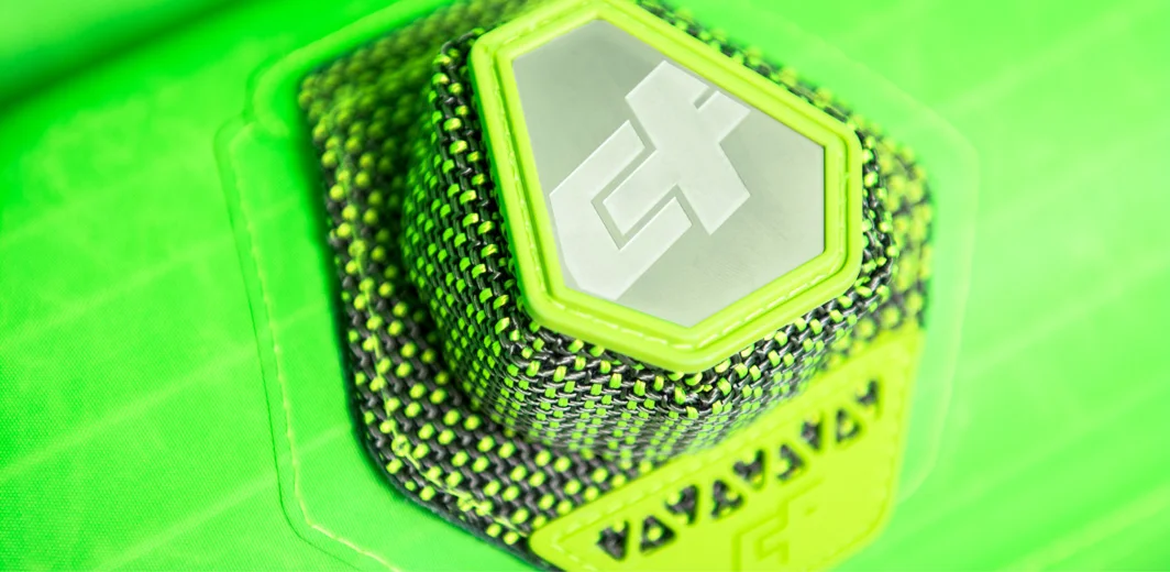 TURBO INFLATE DEFLATE All CrazyFly kites are equipped with Turbo inflate/deflate valve. Inflation and deflation of the kite are made through the same valve. The kite is fully inflated and deflated in seconds. This year, the Turbo valve has a new cover made from Arptex, which does not intake water and does not add weight to the kite.