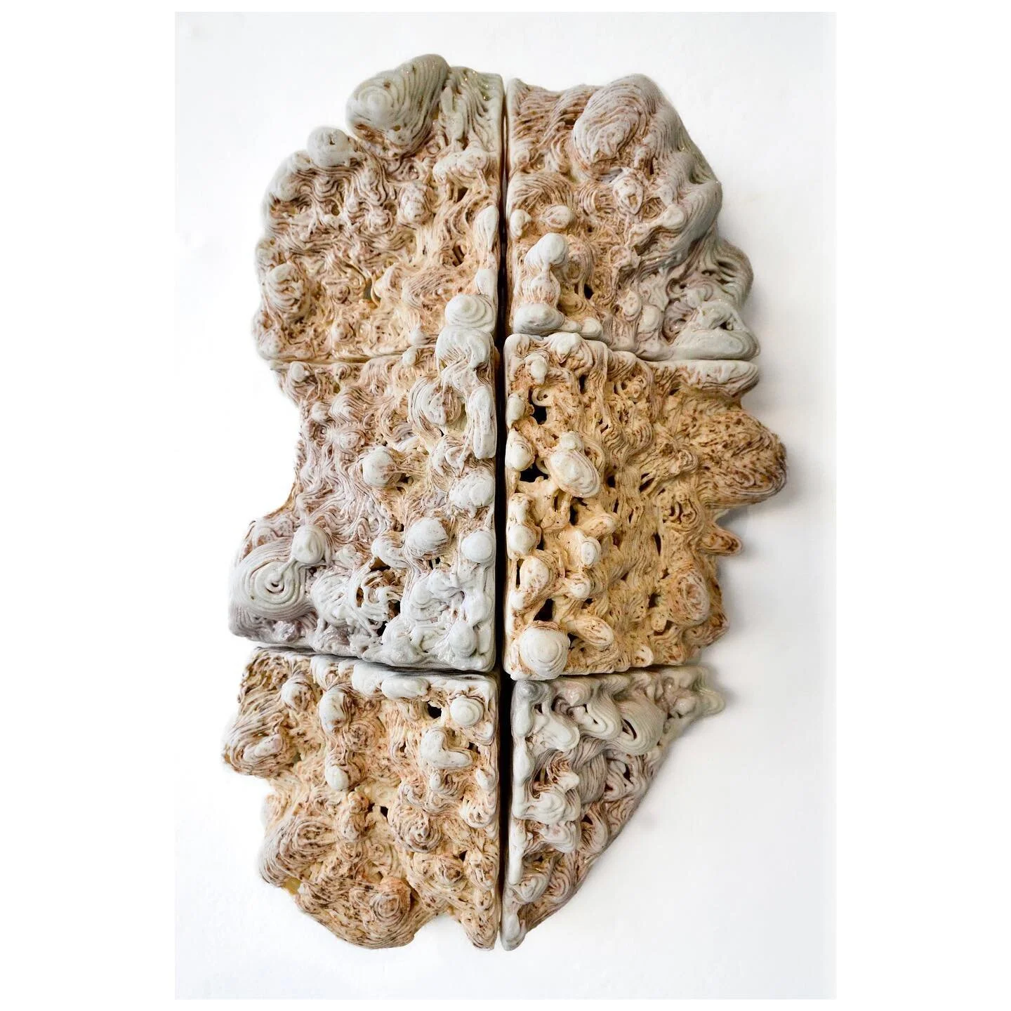 Tumbled stones, piled and scanned. 
.
Soda Fired at the Guldagergaard Ceramic Research Centre in Denmark.
.
.
.
#cermaics #ceramic3dprinting #clay3dprinting #3dprintedceramics #ceramicsculpture #contemporaryceramicsculpture #contemporaryceramics