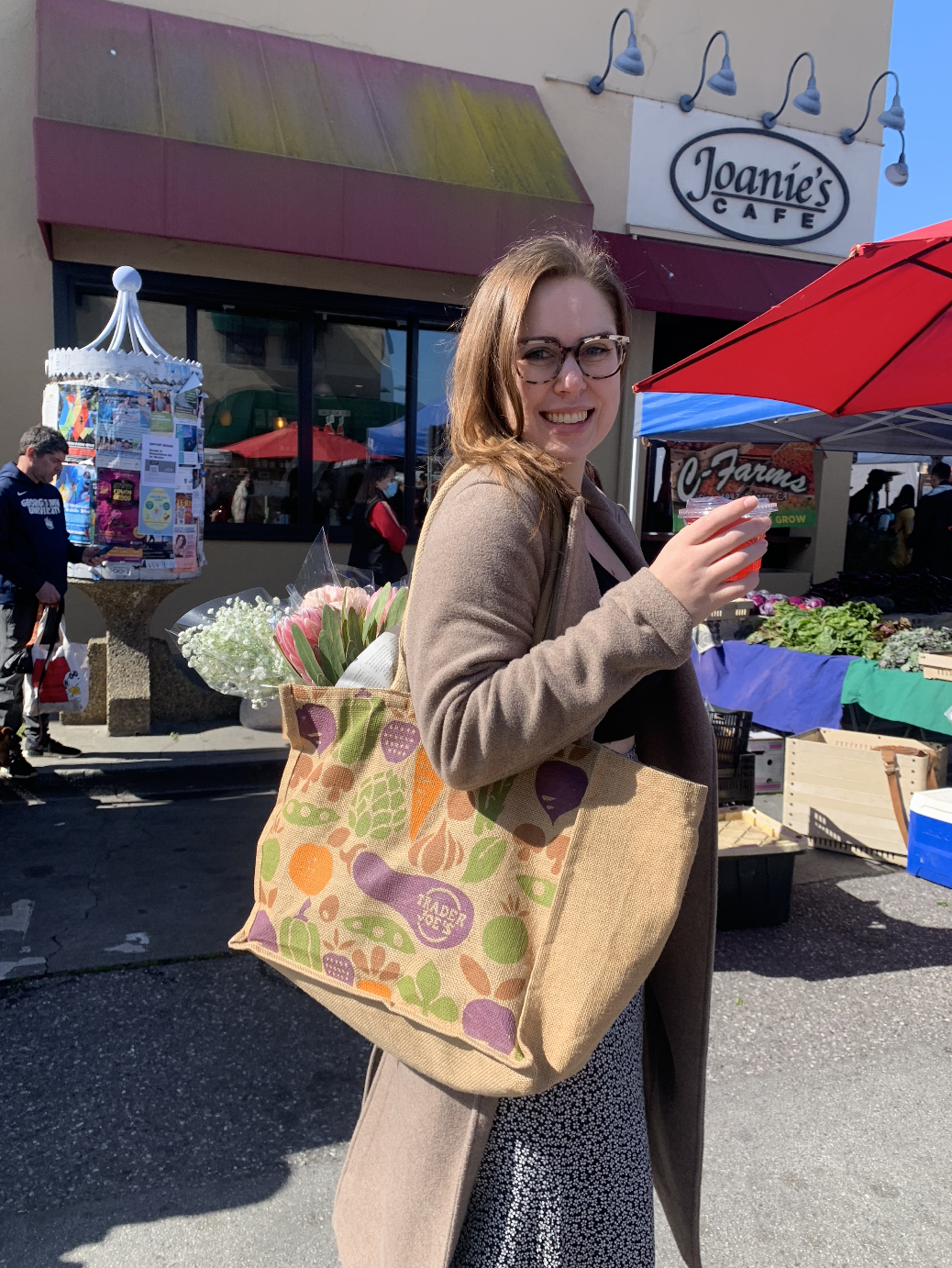 Alex R. loves a farmers' market