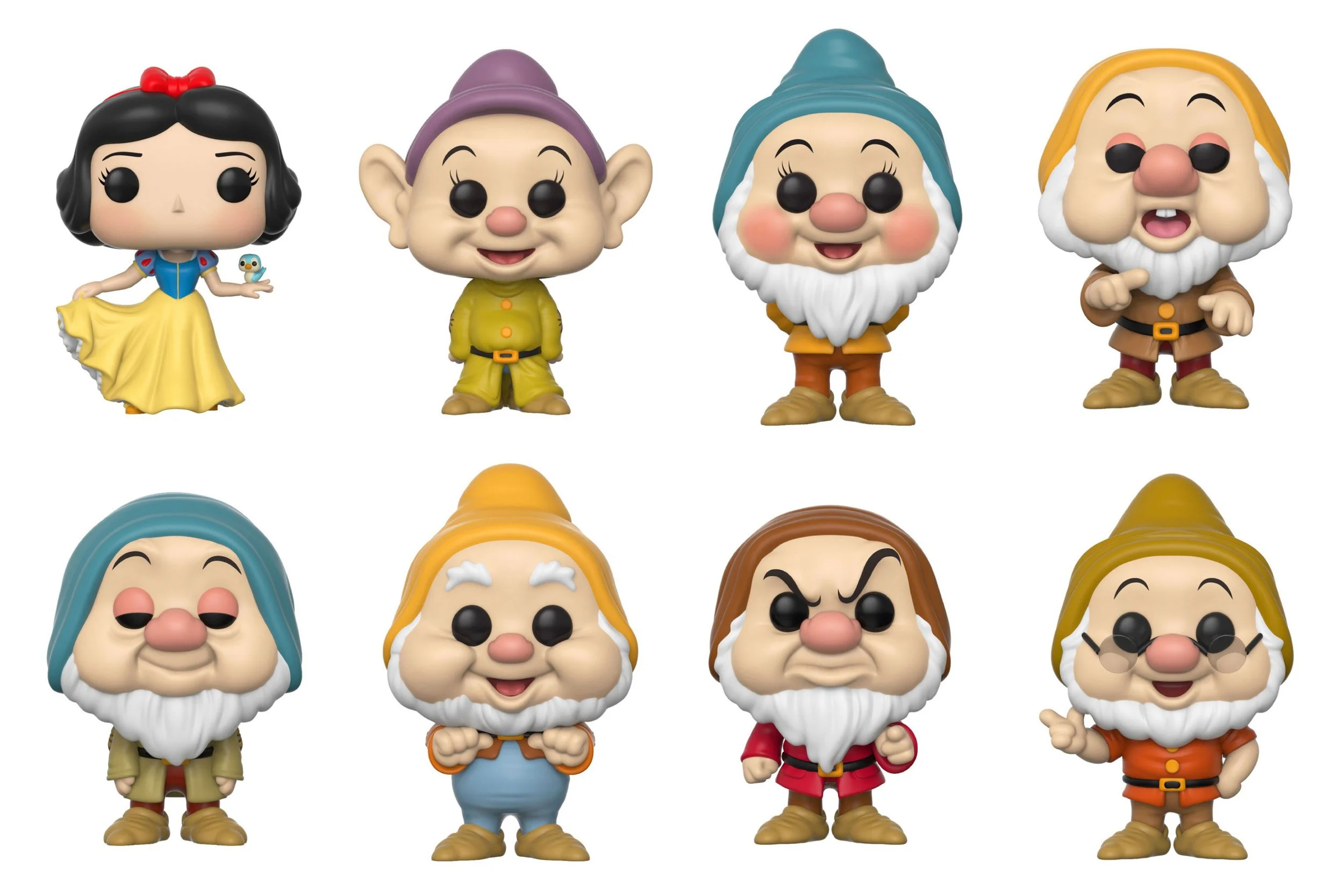 Snow White and the Seven Funko Pops 