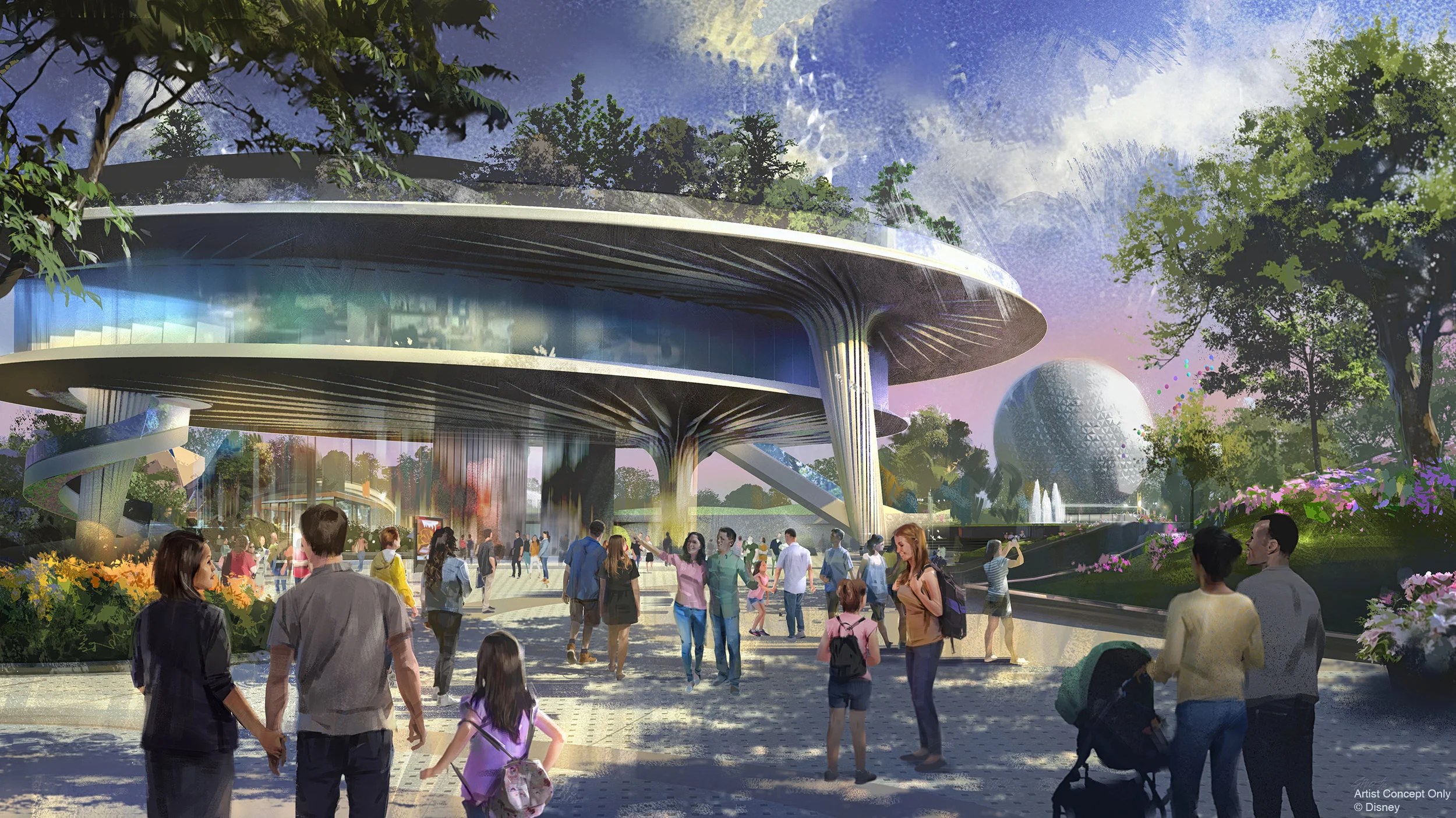 A brand new and unnamed 3-story pavilion
