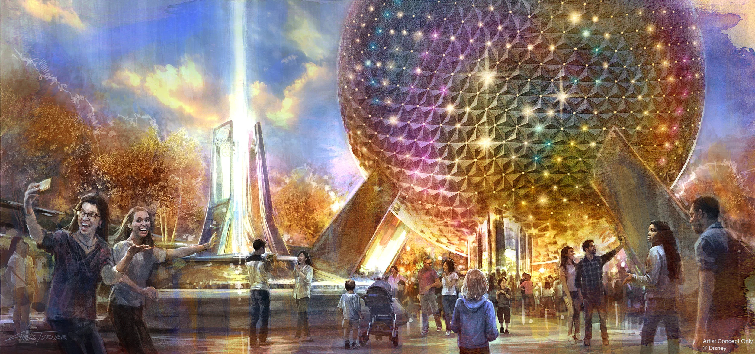 The reimagined park entrance