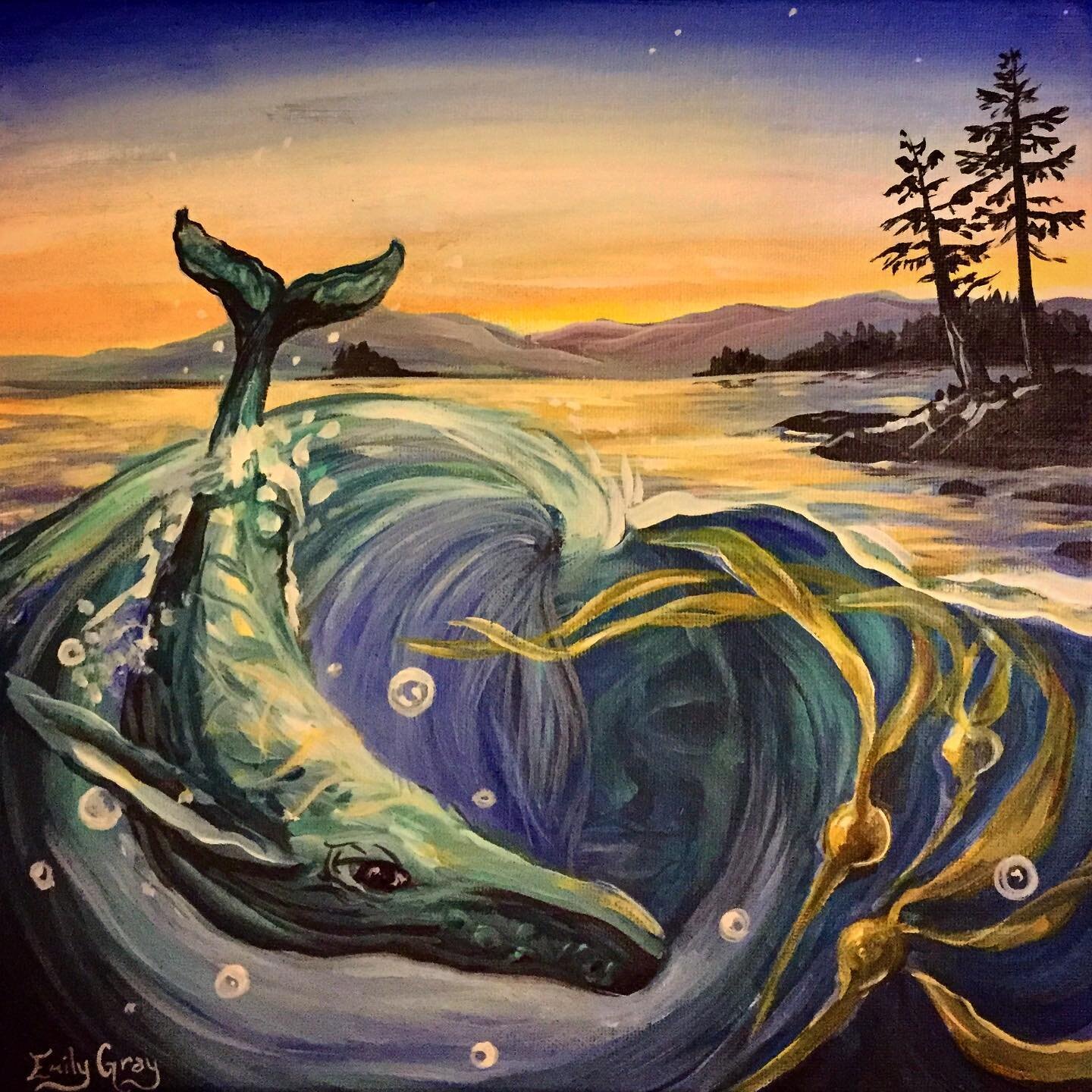 I&rsquo;m excited to be a part of the Vancouver Mural Fest Exhibition with nearly 100 artists who have participated in the festival over the last 4 years! This 12&rsquo;x12&rsquo; piece is available and titled &ldquo;Saltwater&rdquo; wether it&rsquo;