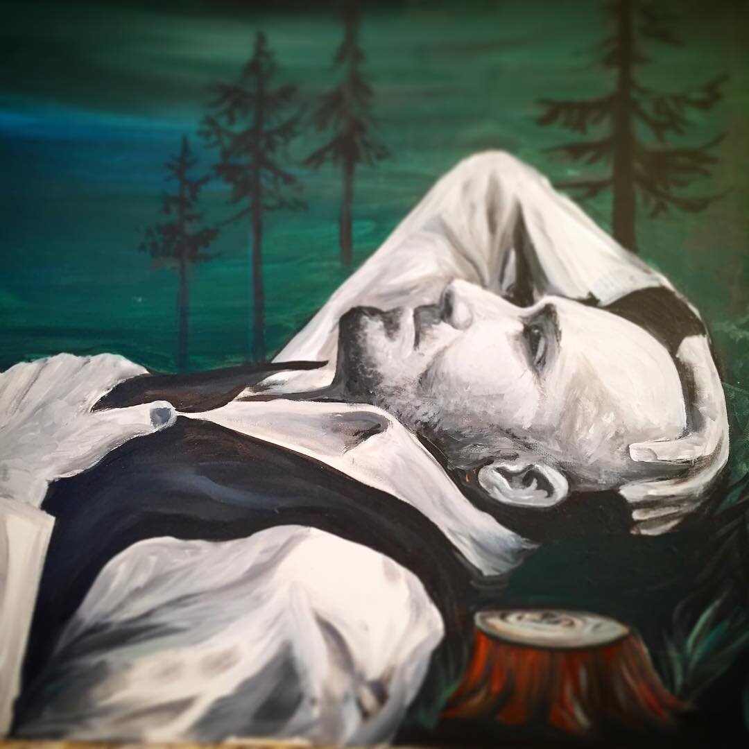 Portrait of the late great Gord Downie who passed away this day last year. I hope you are rolling 😉 in your grave now that weed is legal! #legalizeit #gorddownie #canada #eh