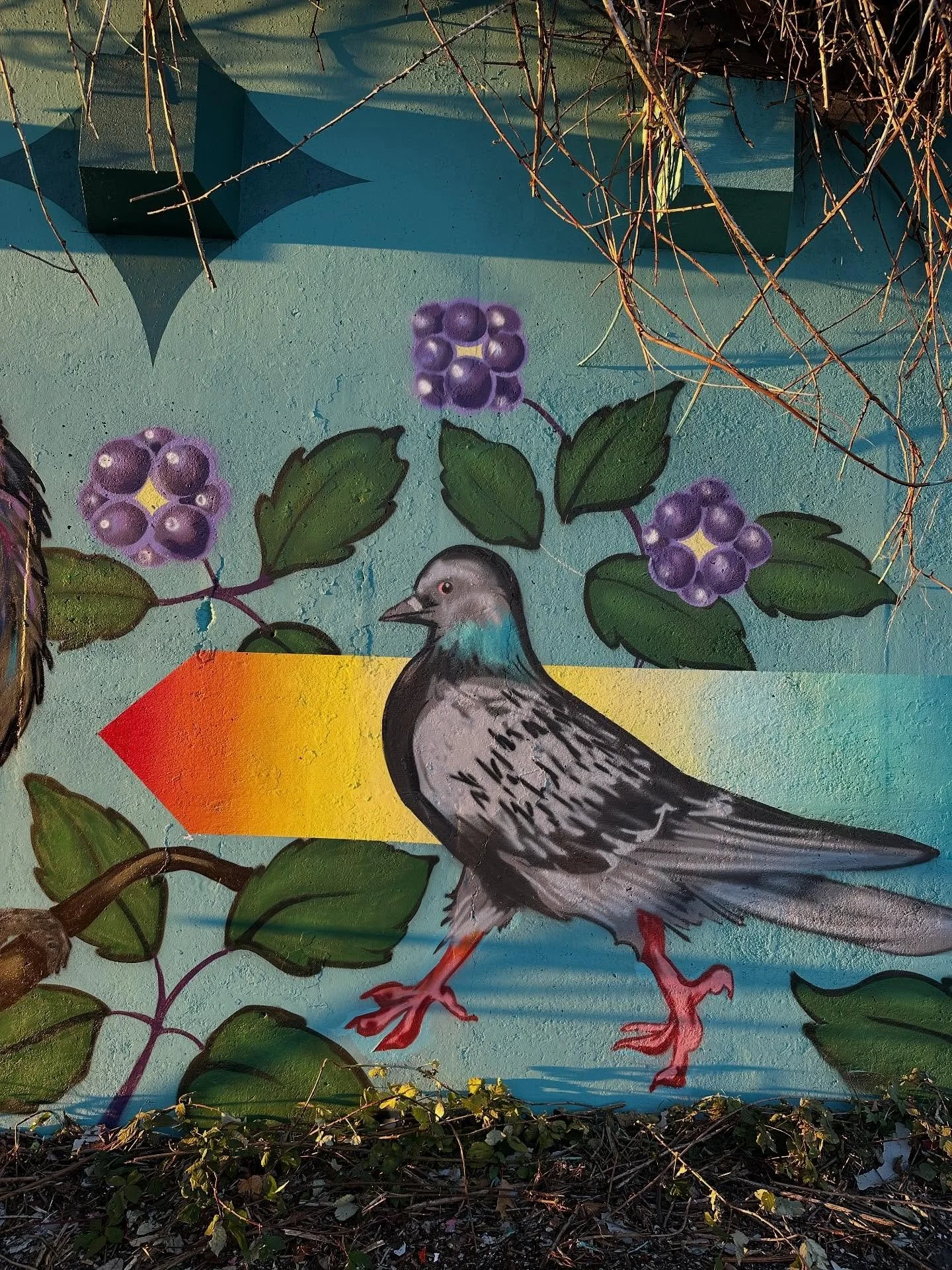 Remembrance Day 🕊️

This story isn&rsquo;t meant to glorify war but to honour courage, resilience, and the strange threads that connect our lives.

This year, I painted my first pigeon in a mural. It&rsquo;s more than a bird to me. During WWII, my g