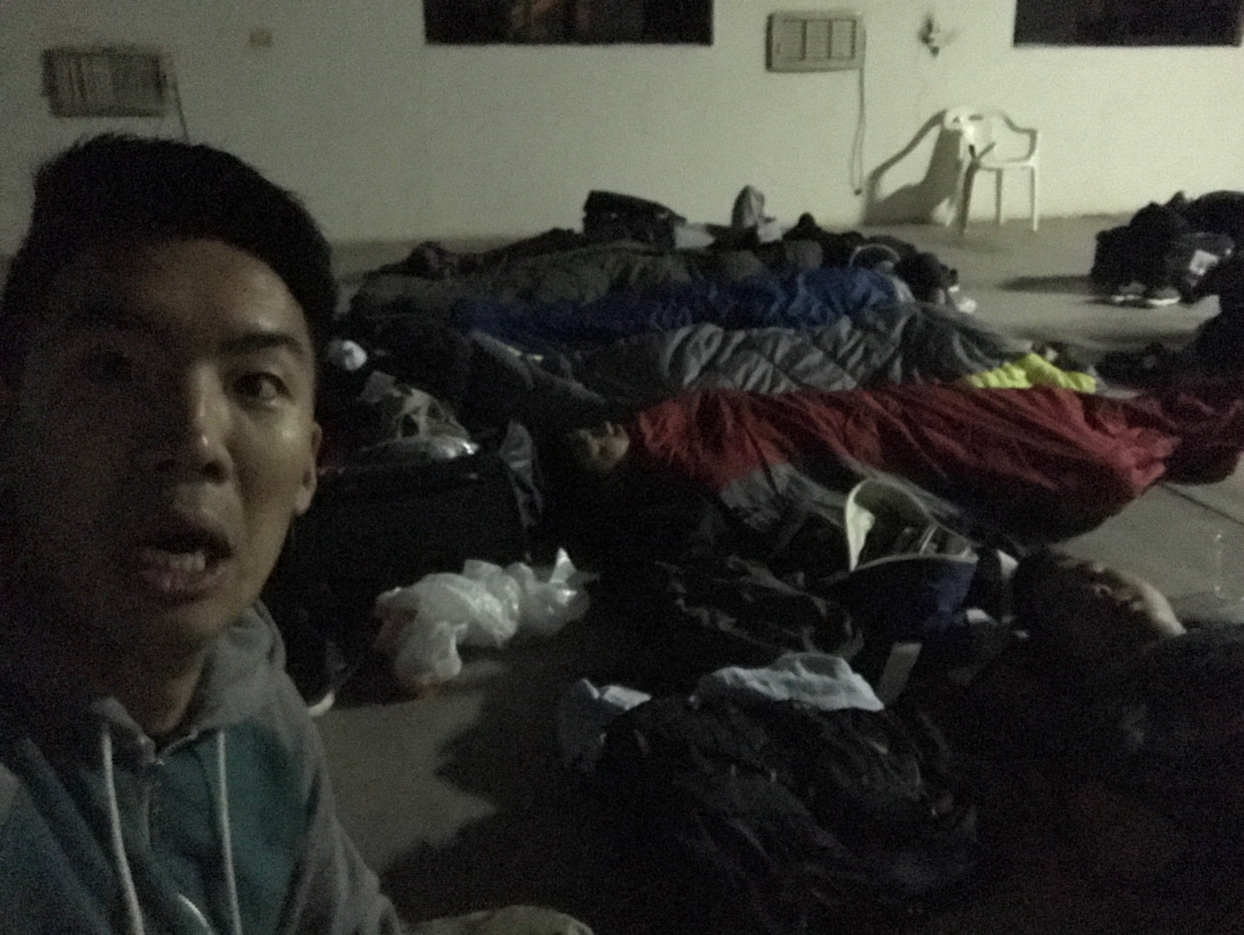 First night of missions. Haha. A memory we will never forget... it was freezing. 