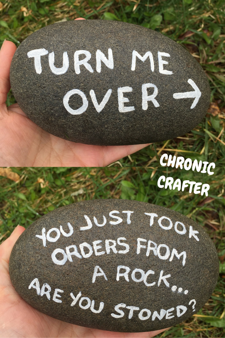 Stoned and Painting a Rock — CHRONIC CRAFTER