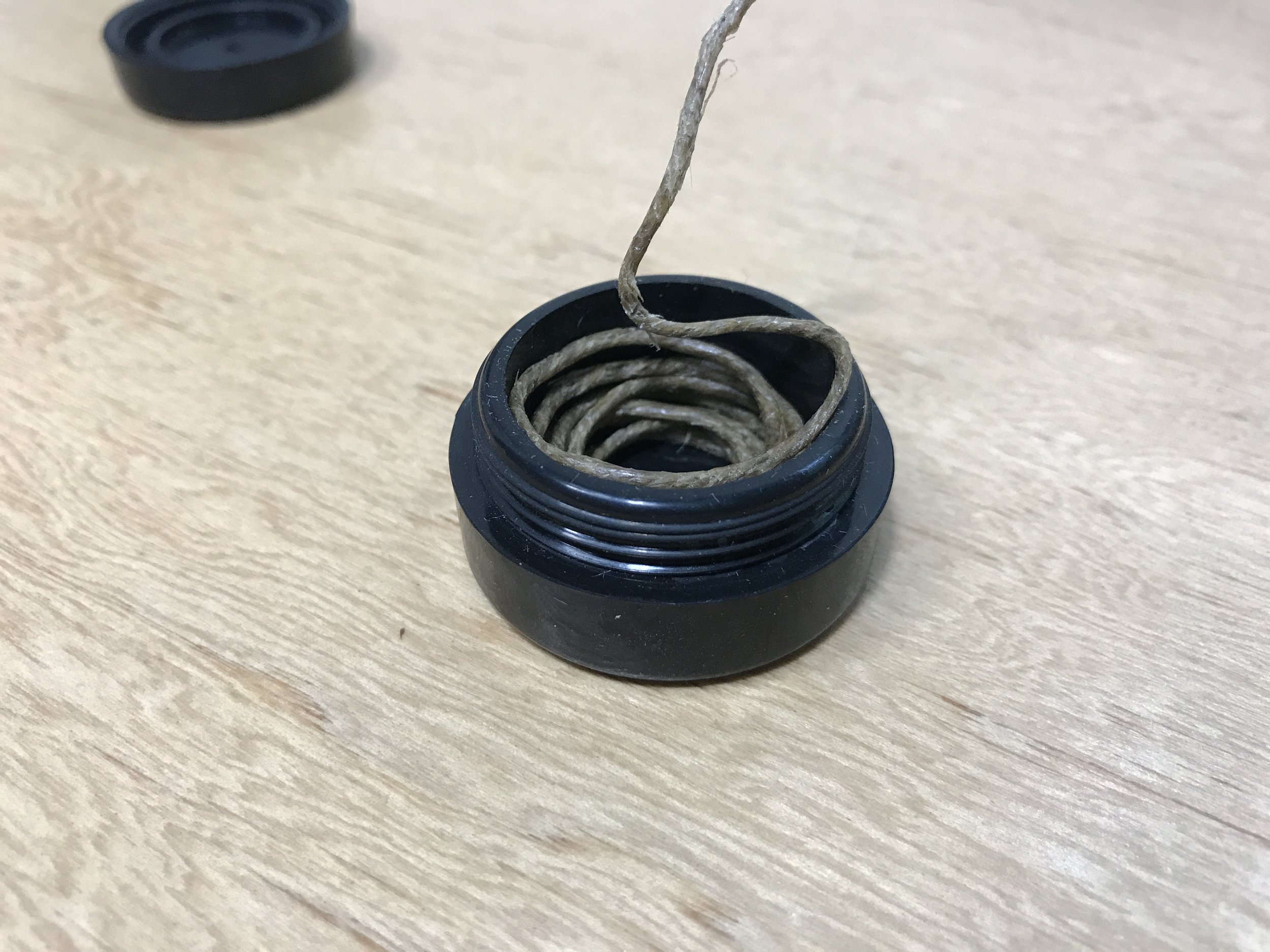 Silicone Dab Container Turned into a Hemp Wick Dispenser DIY