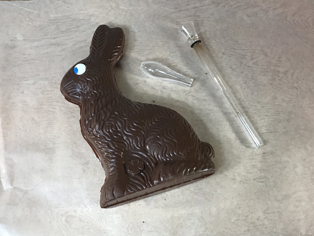 Chocolate Easter Bunny Pipe: Stoner Food Pipe