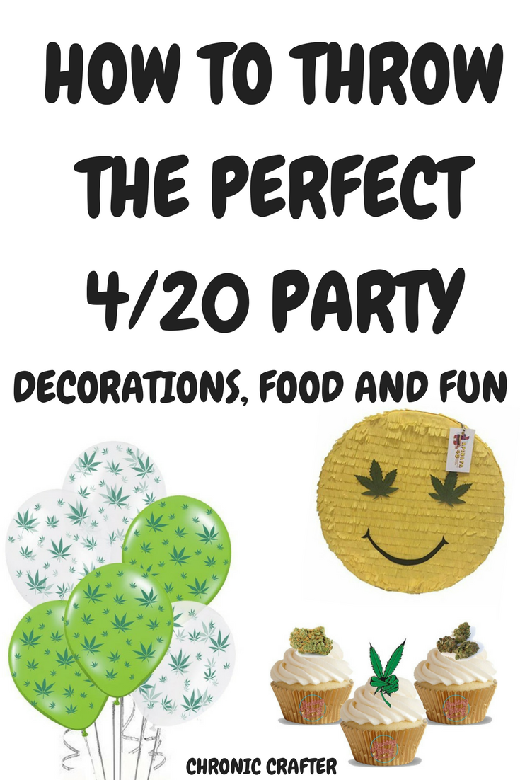 420 Weed Peel N Place Decor Birthday Party 1960's Marijuana Cannabis Fern Leaves 