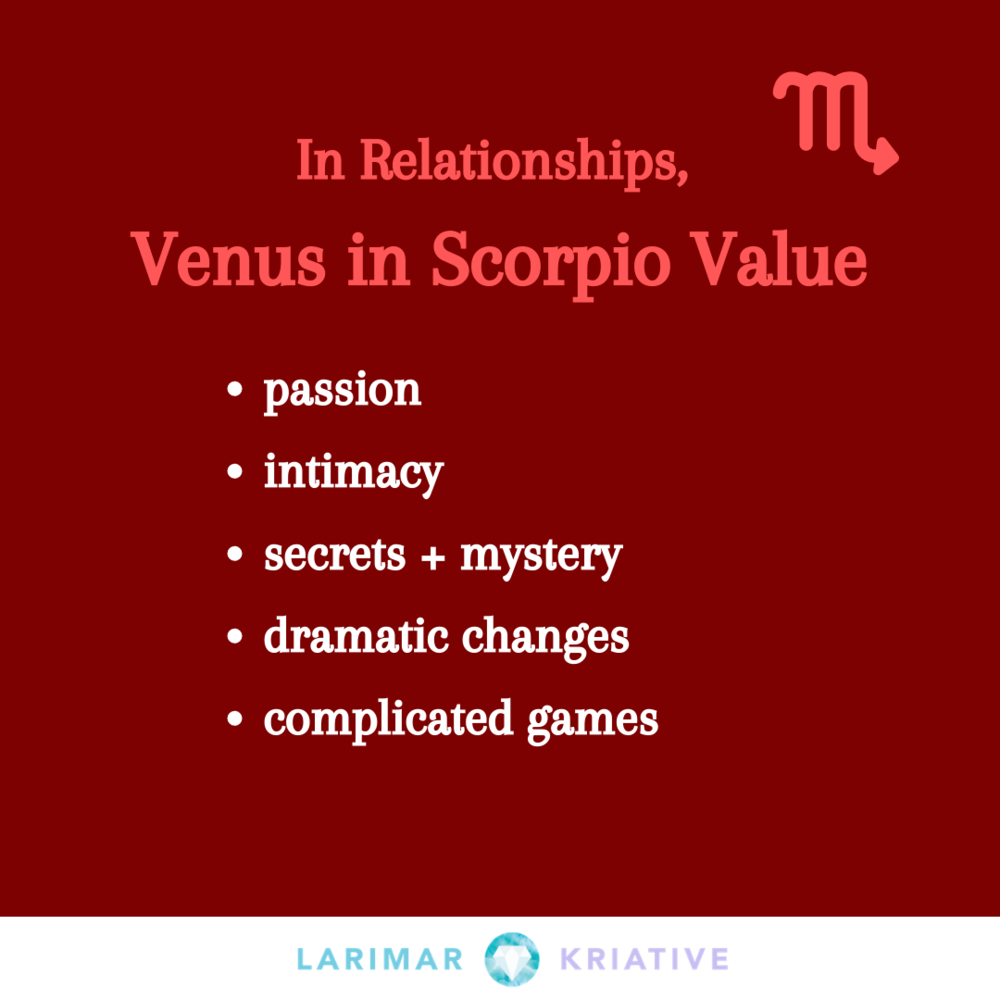 Scorpio in man in love venus Venus In