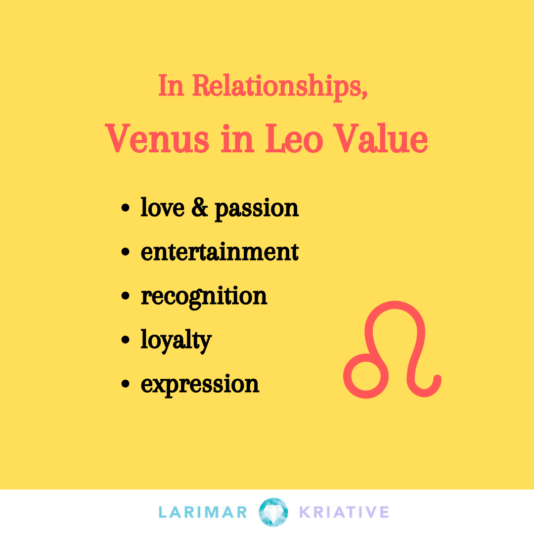 Leo Love Venus in Leo In The Birth Chart — Larimar Kriative