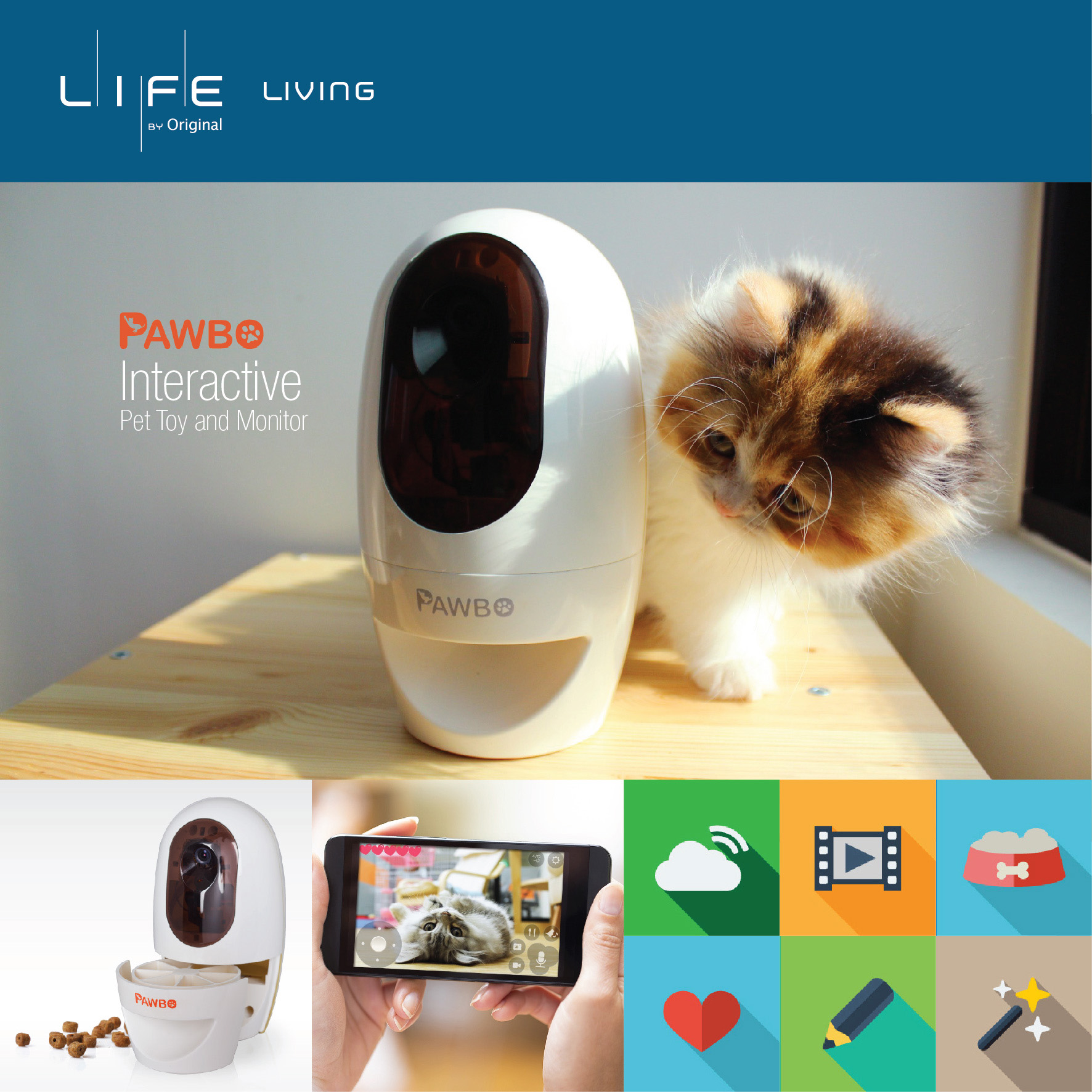 專為寵物主人而設的貼心設備 Stay with your pets online