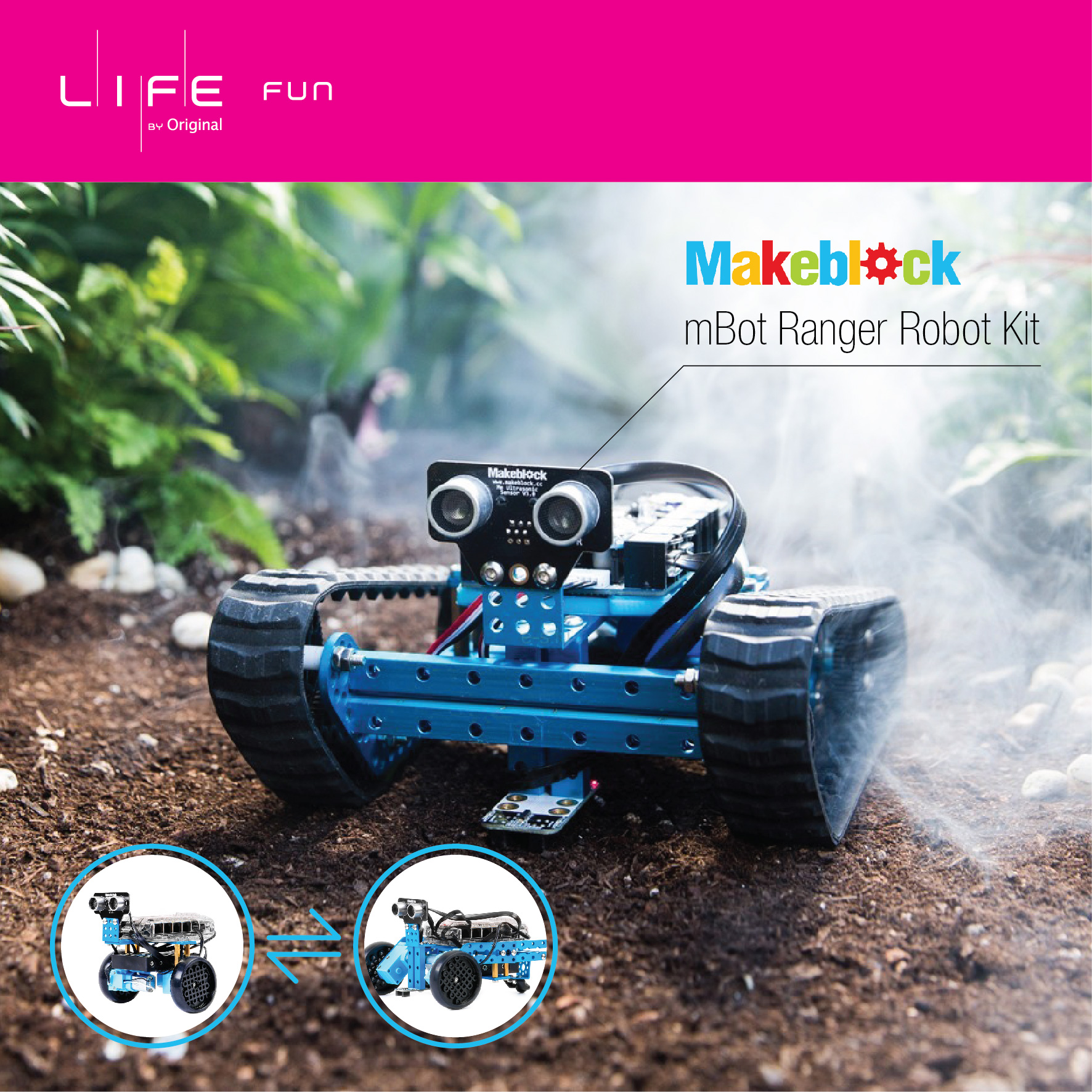 可隨時變形的教學式機械人 Transformable and educational robot
