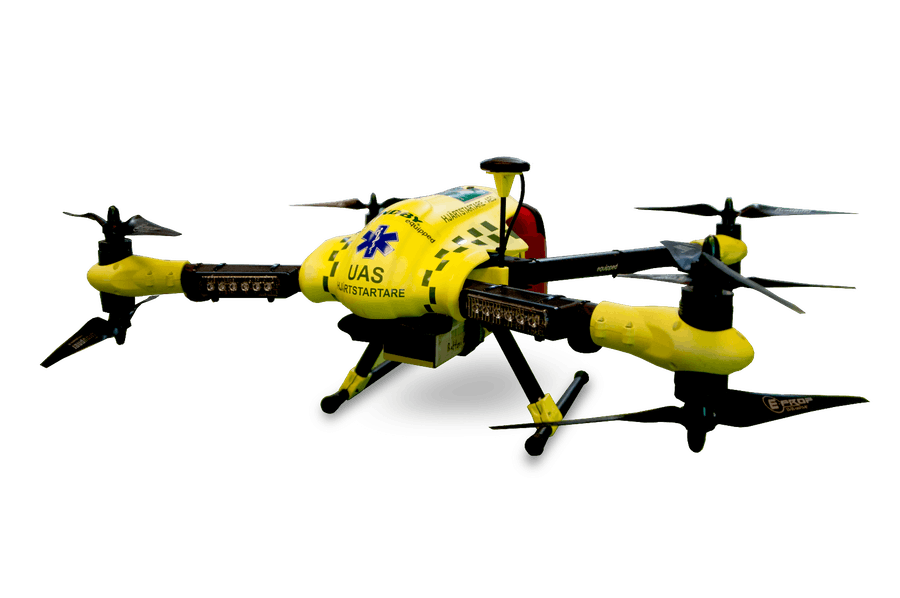 Defibrillator drones are four times faster than ambulances