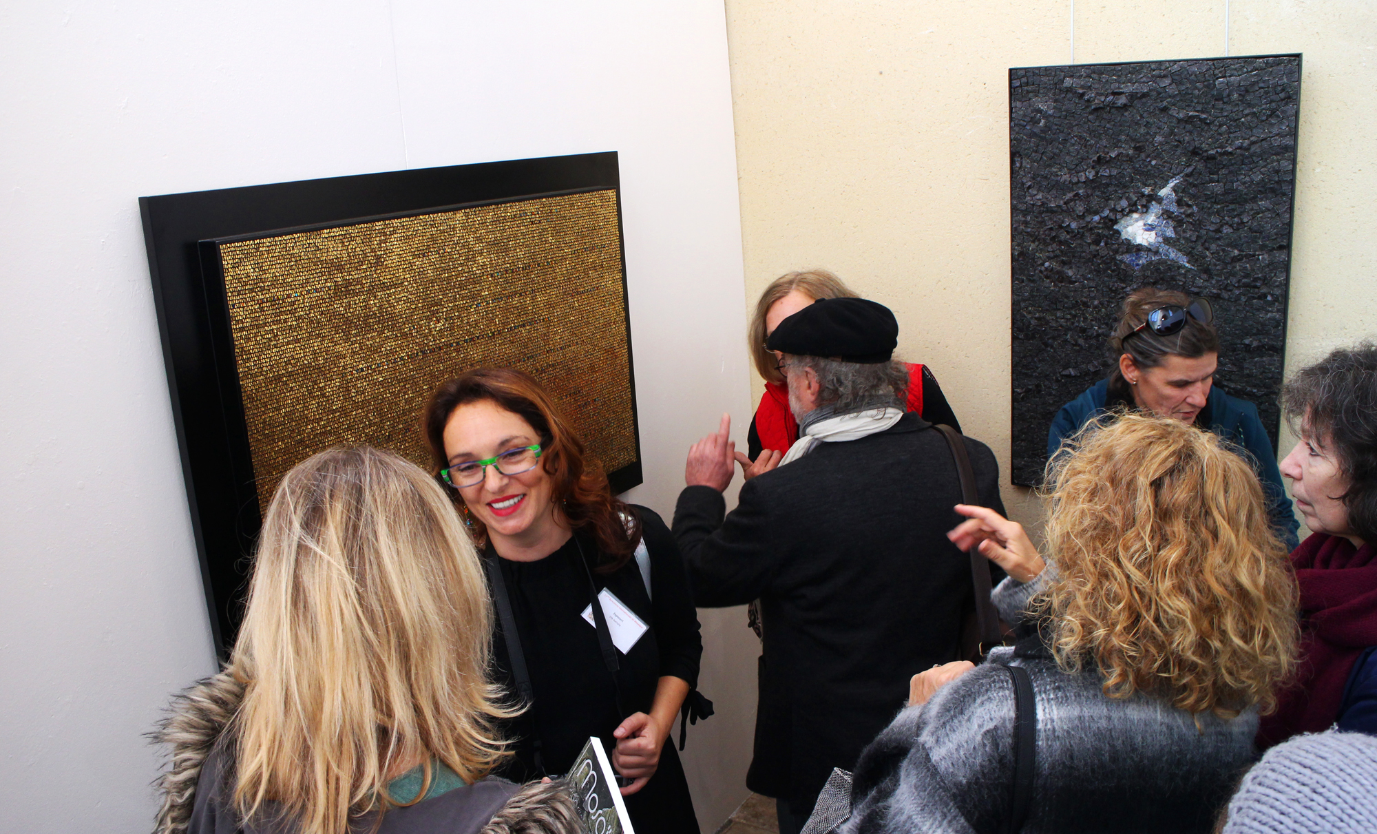 Chartres in action. Myself pictured with Isabelle de Sa Moreira and Gerard Brand.